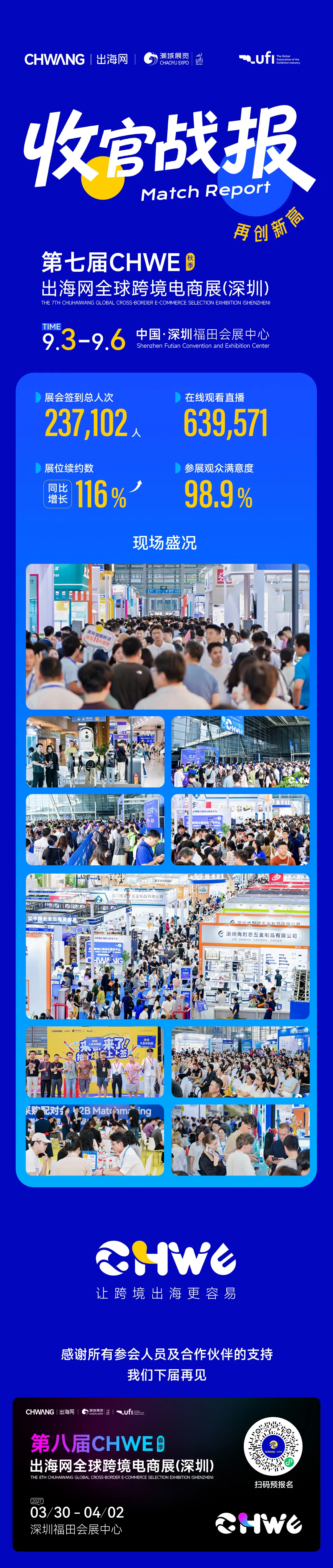 237102人到场再创新高，第七届CHWE出海网全球跨境电商展圆满落幕！