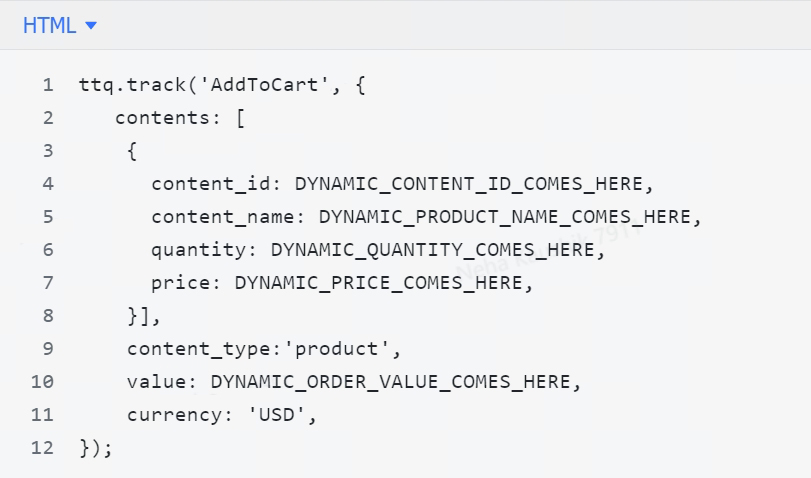 Standard Events and Parameters - Code 2