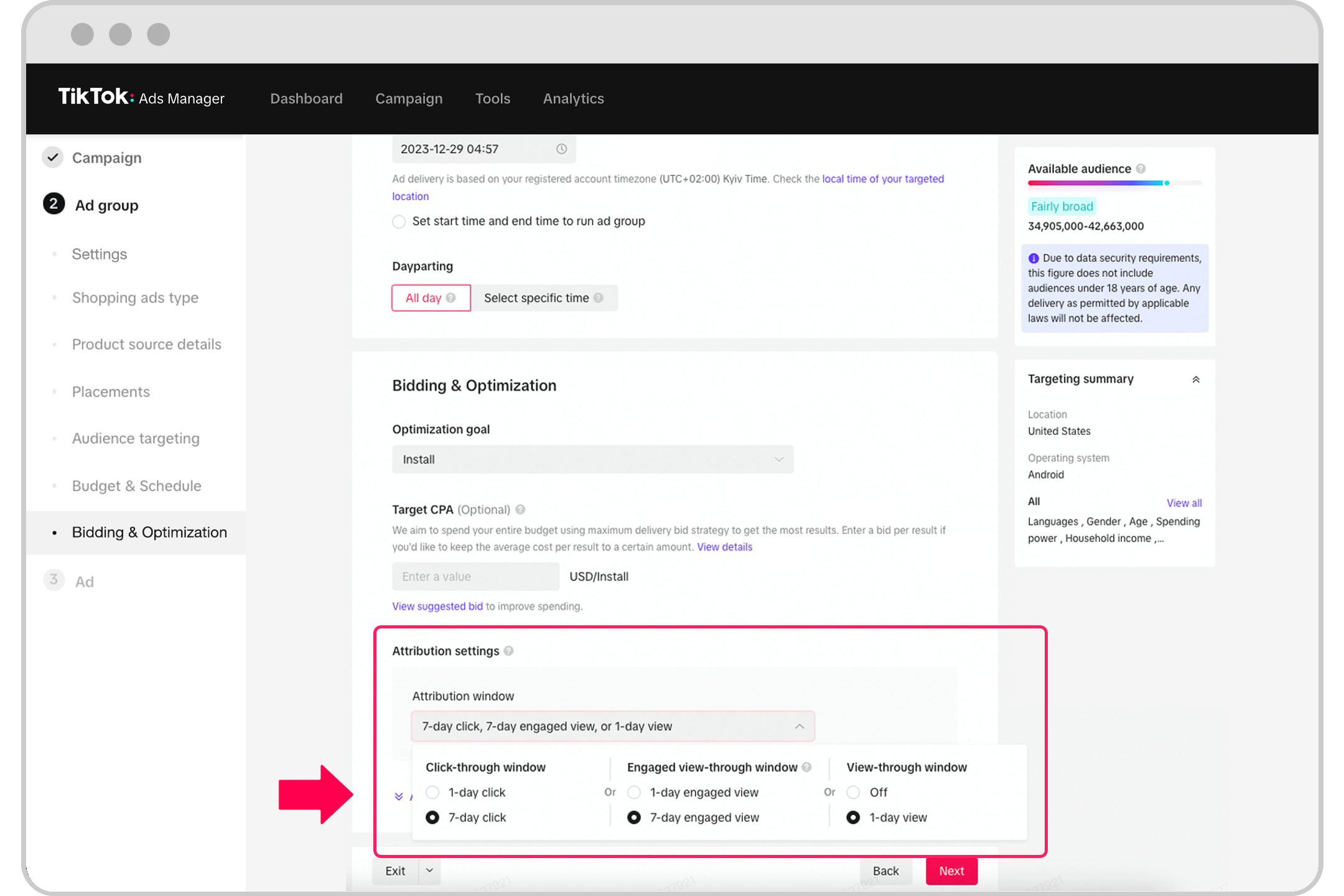 attribution window setting jpg