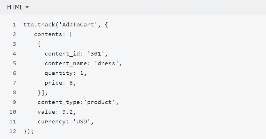 Standard Events and Parameters - Code 1