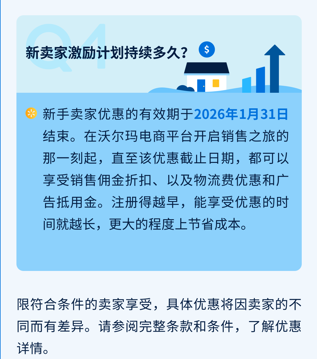 沃尔玛2025新卖家激励计划，最高75,000美元销售佣金+物流广告优惠！