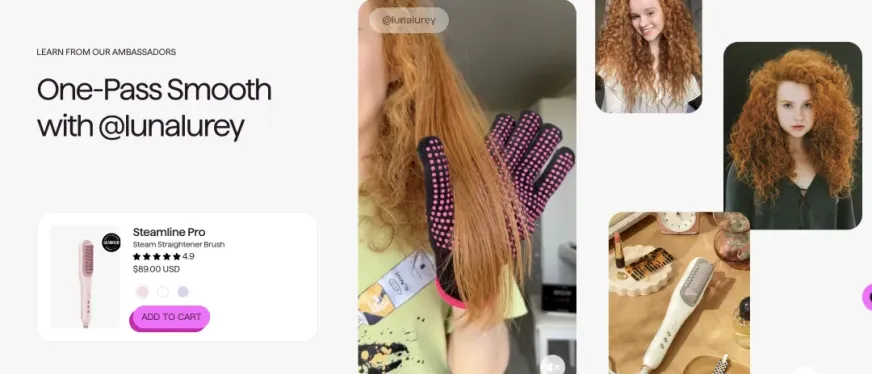 TikTok墨西哥站卷发梳爆单：Wavytalk卷直两用款40美元客单价，3万台库存几天售罄