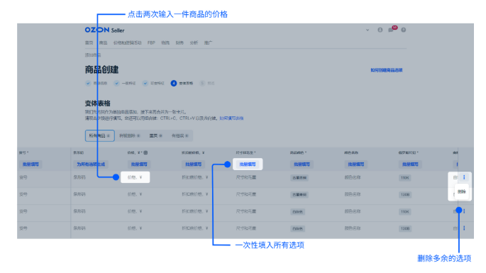 Ozon产品手动上架全流程详解(含单/多变体填写技巧)
