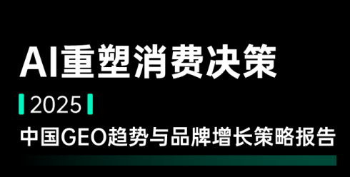 2025中国GEO趋势与品牌增长策略报告