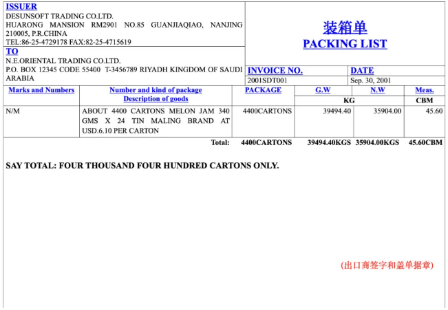 外贸人必看的外贸单证示例全解！
