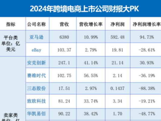 利润暴增206%  2024年18家跨境电商上市公司谁最挣钱？