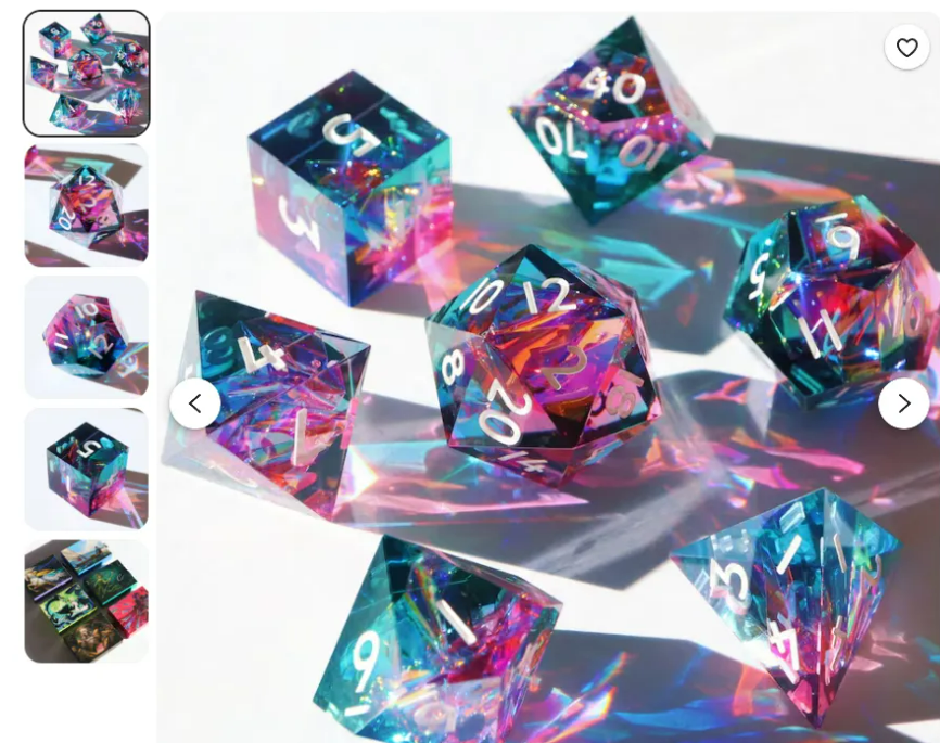 Etsy 爆款树脂骰子：年销超万单，利润率 69% 的跨境小品类大机会