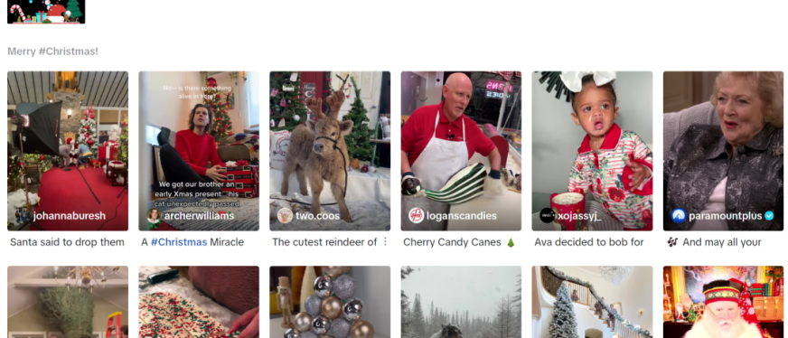 TikTok圣诞氛围感拉满,多种节日主题产品热销!