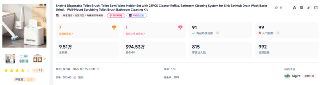 月销110000+!10月TikTok爆品之王竟是它?