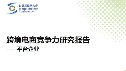 2024跨境电商竞争力研究报告 -平台企业