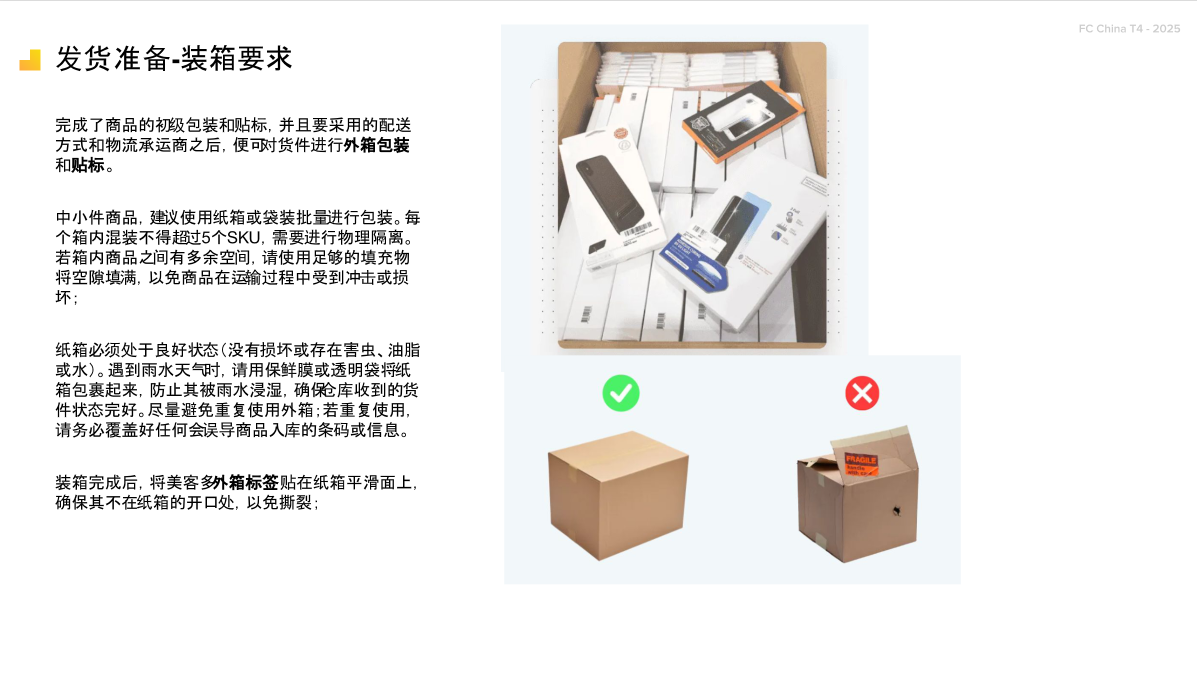 装箱要求