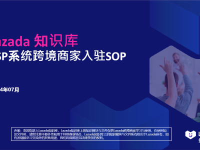 <em>Lazada</em> 跨境商家入驻 SOP 报告