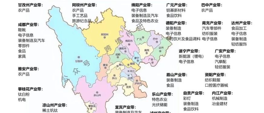 国家战略腹地！四川跨境电商产业带地图正式发布