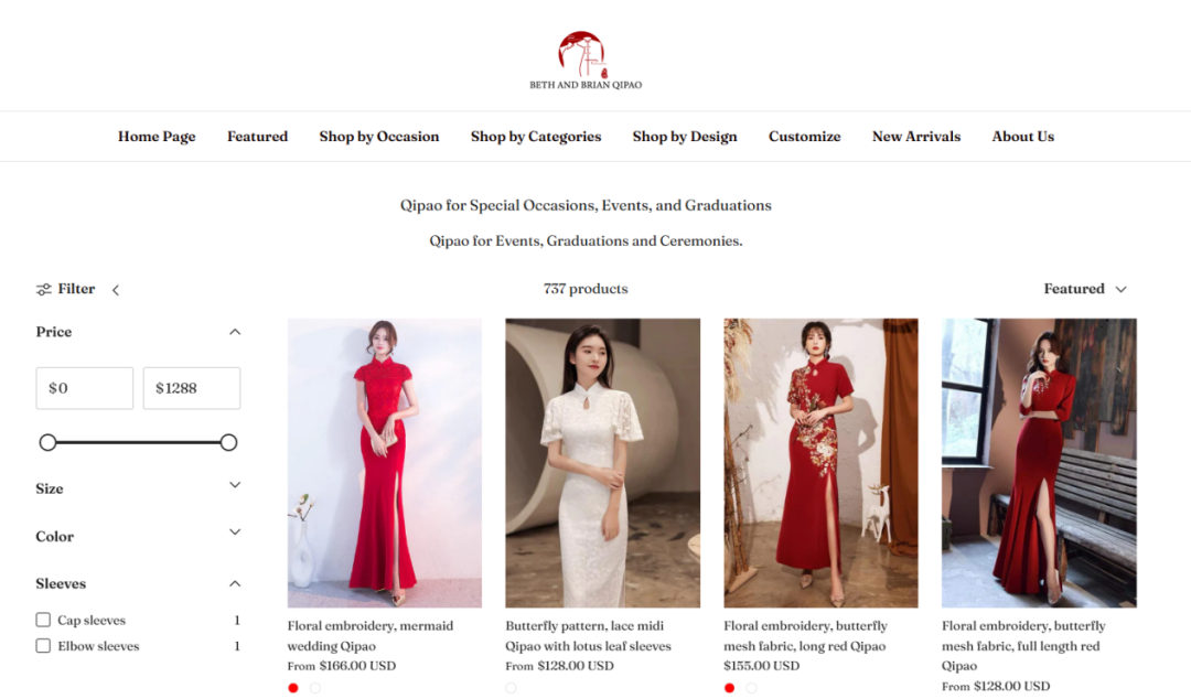 图片 跨国夫妻档北美卖旗袍,年入百万