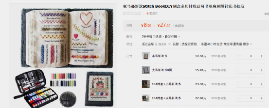 新手刺锈套装亚马逊上架14天，卖出693单，利润率55%