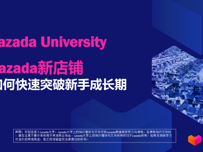 Lazada新店铺快速突破成长期教程！