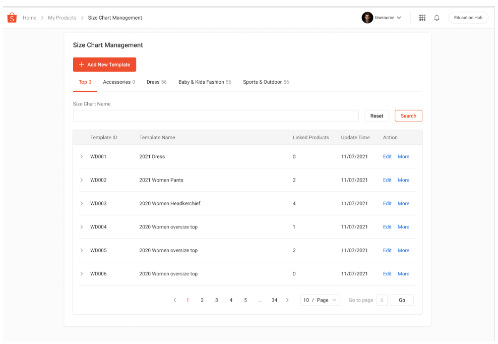 图片 Shopee尺码表模板怎么创建?尺码表创建/上传/批量更新删除全教程