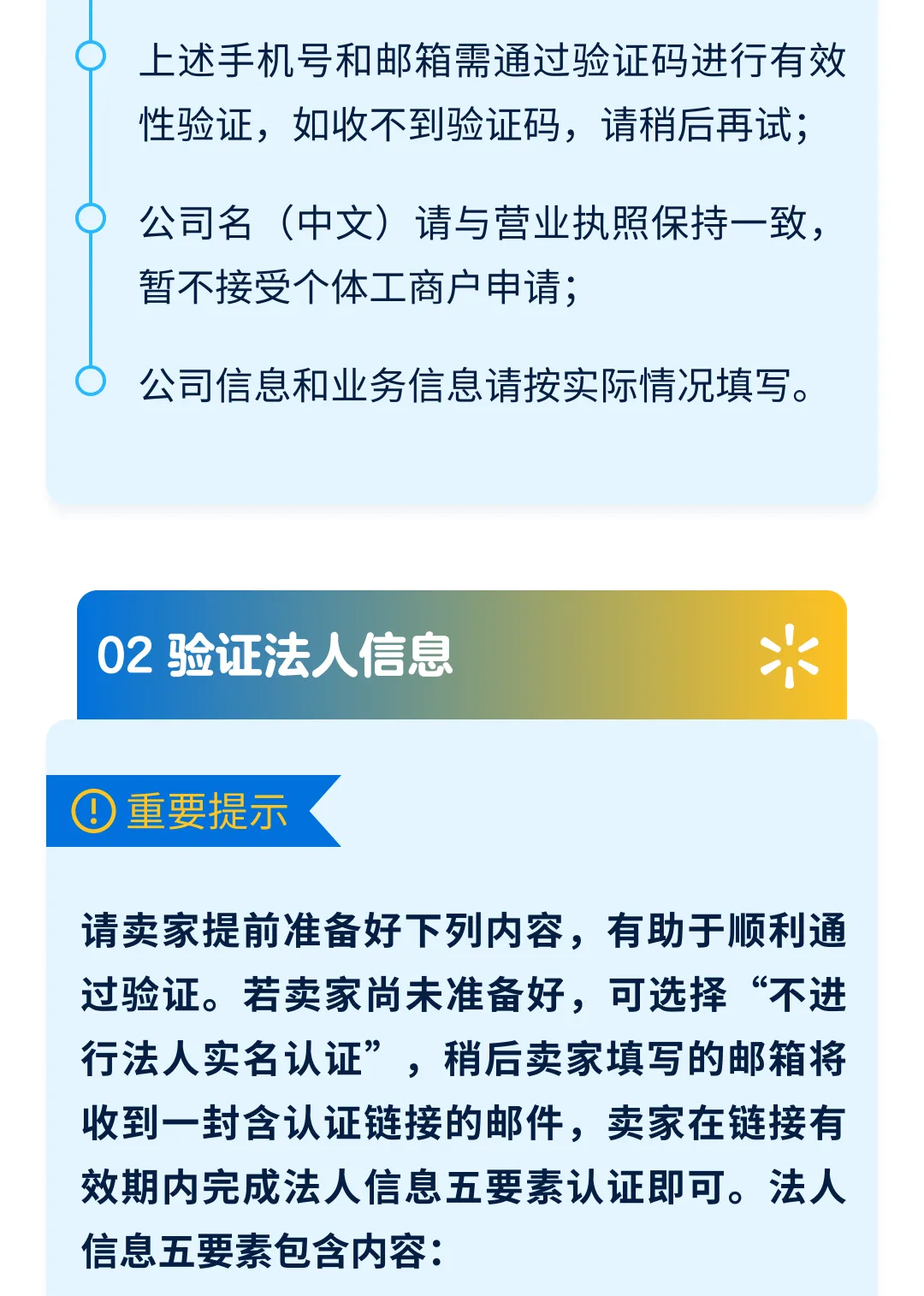 沃尔玛入驻第二步验证法人信息