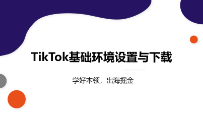 TikTok基础环境设置与下载