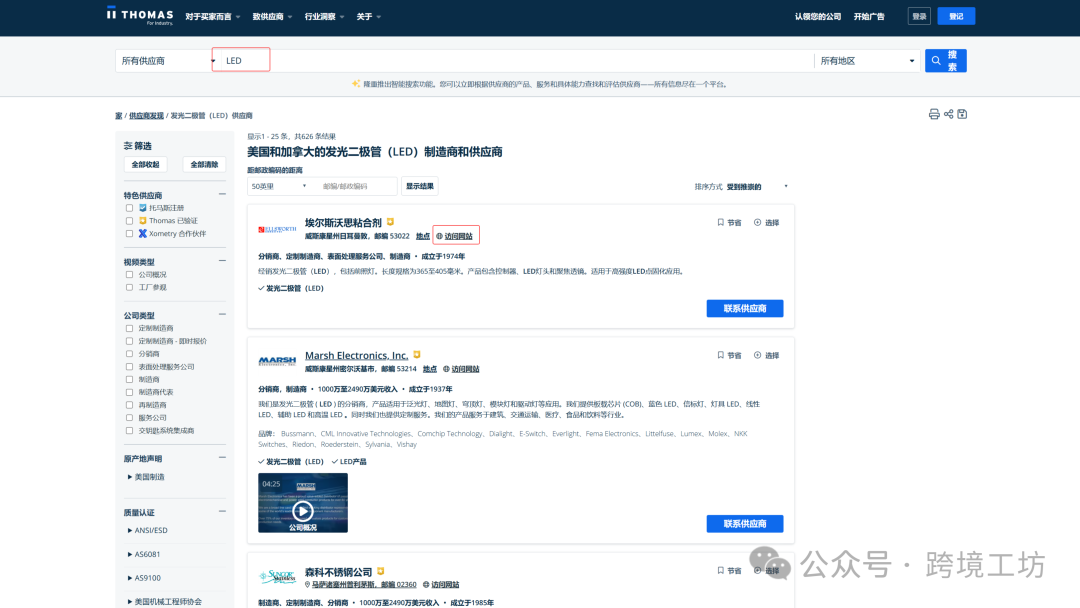 外贸人必备！欧美市场50个黄页网站大全