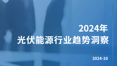 2024光伏能源行业趋势洞察报告