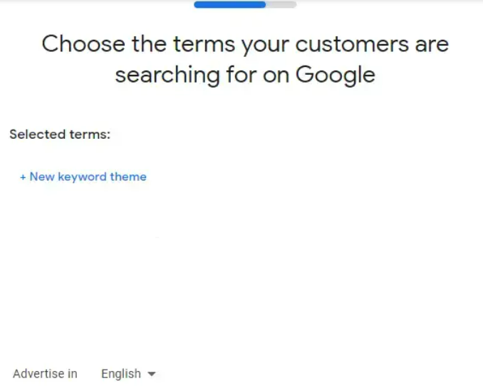 选择 Google 广告关键字