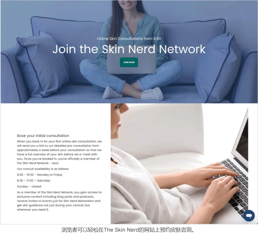 The Nerd Network在线咨询页面