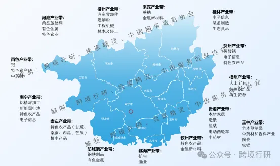 东盟合作窗口！广西、云南跨境电商产业带地图正式发布