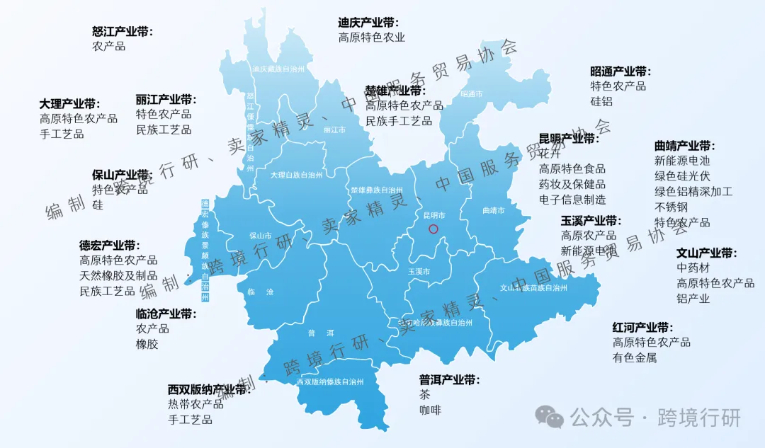 东盟合作窗口！广西、云南跨境电商产业带地图正式发布