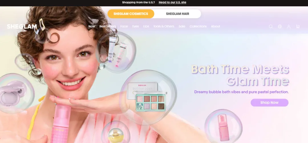图片 从SHEIN附庸到独立品牌:SHEGLAM如何以TikTok 64亿播放量打开美妆出海新路径?