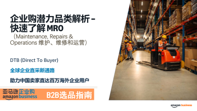 亚马逊企业购B2B选品指南：MRO潜力品类解析