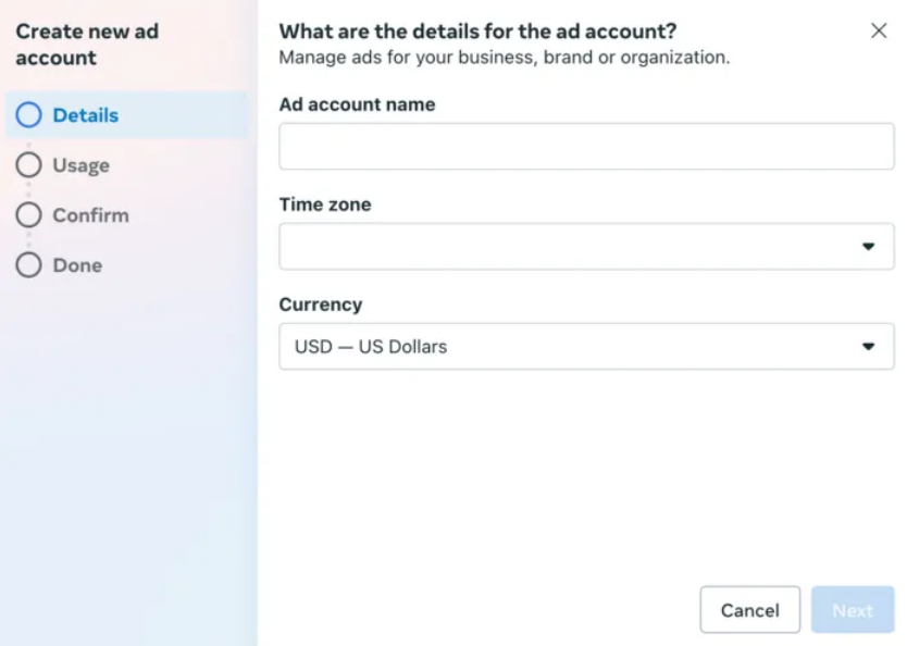 为广告账户命名