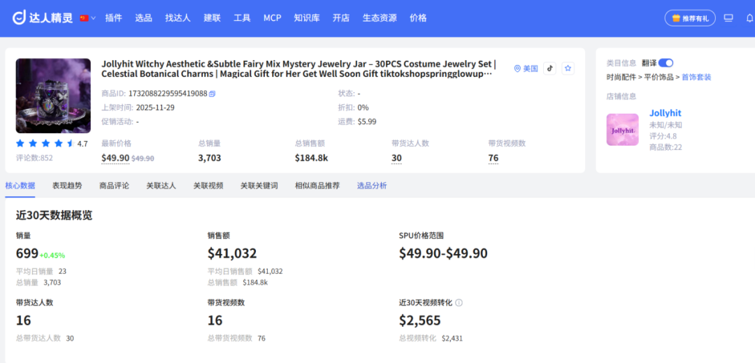 别再卷3美金的平价配饰了！50美金的“神秘珠宝罐”，正在TikTok疯狂收割老外 | 爆品洞察