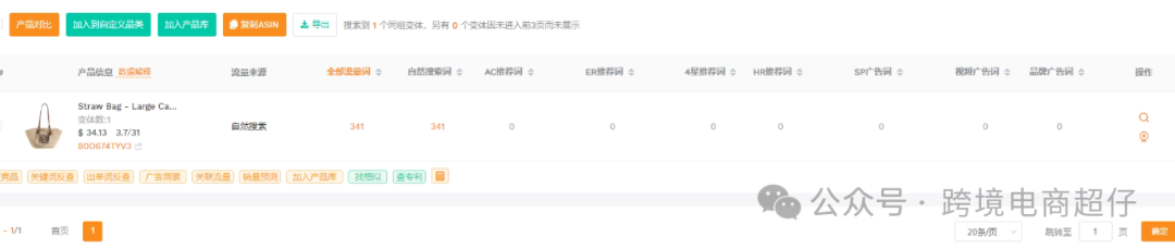 亚马逊选品推荐（仅供参考）：草编包包女