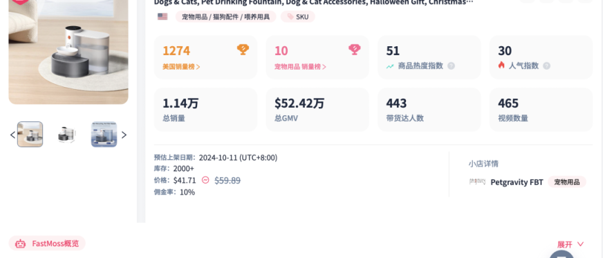 三天卖出20万美元！又一宠物用品在TikTok火了