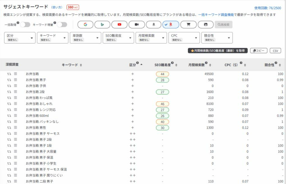 海獭关键词工具后台