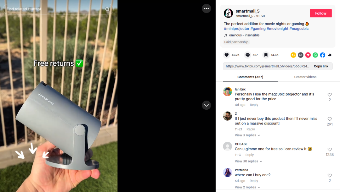 折叠投影仪火遍全球！中国品牌如何用“口袋巨幕”撬动37亿市场