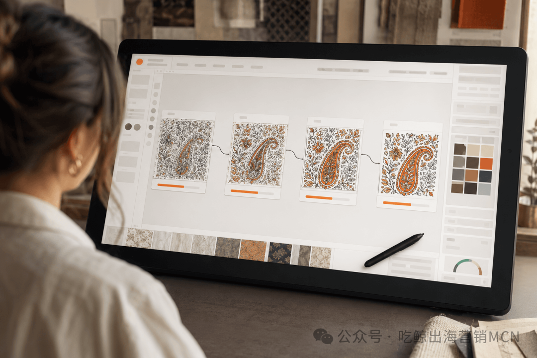 Agentic workflow running inside Textile Designer AI 大疆前工程师出海,改做纺织枪,融资上亿 是做了什么?