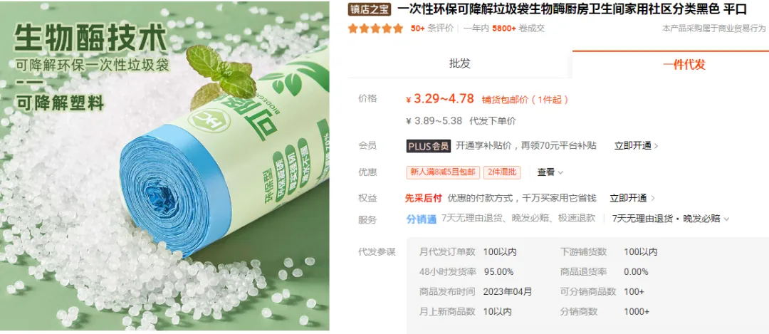 靠卖垃圾袋，独立站年营收1000万美金