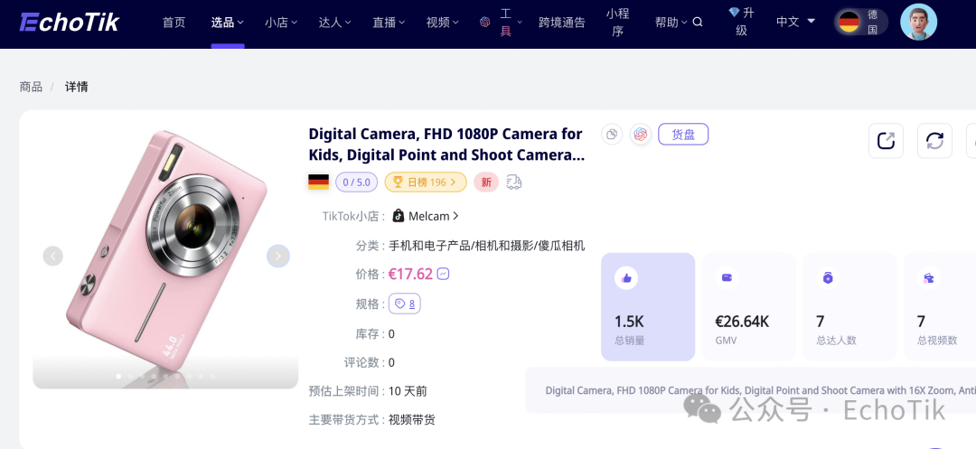 逆袭登顶德国TikTok销量榜首!Z世代的复古潮流,上架即卖爆!