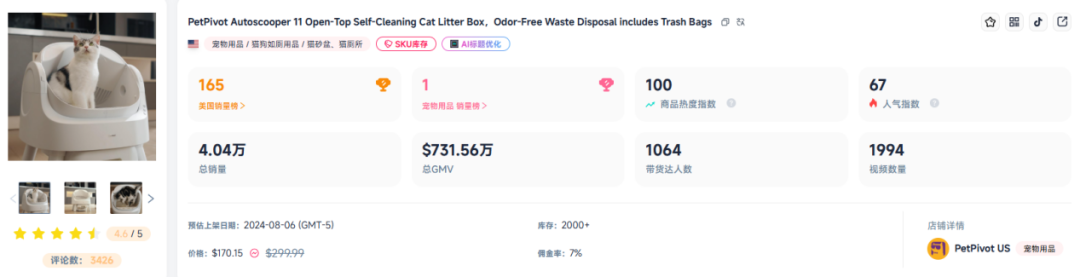 GMV 超 5200 万！TikTok中国猫砂盆让老外疯狂下单的“秘诀”竟是这个！