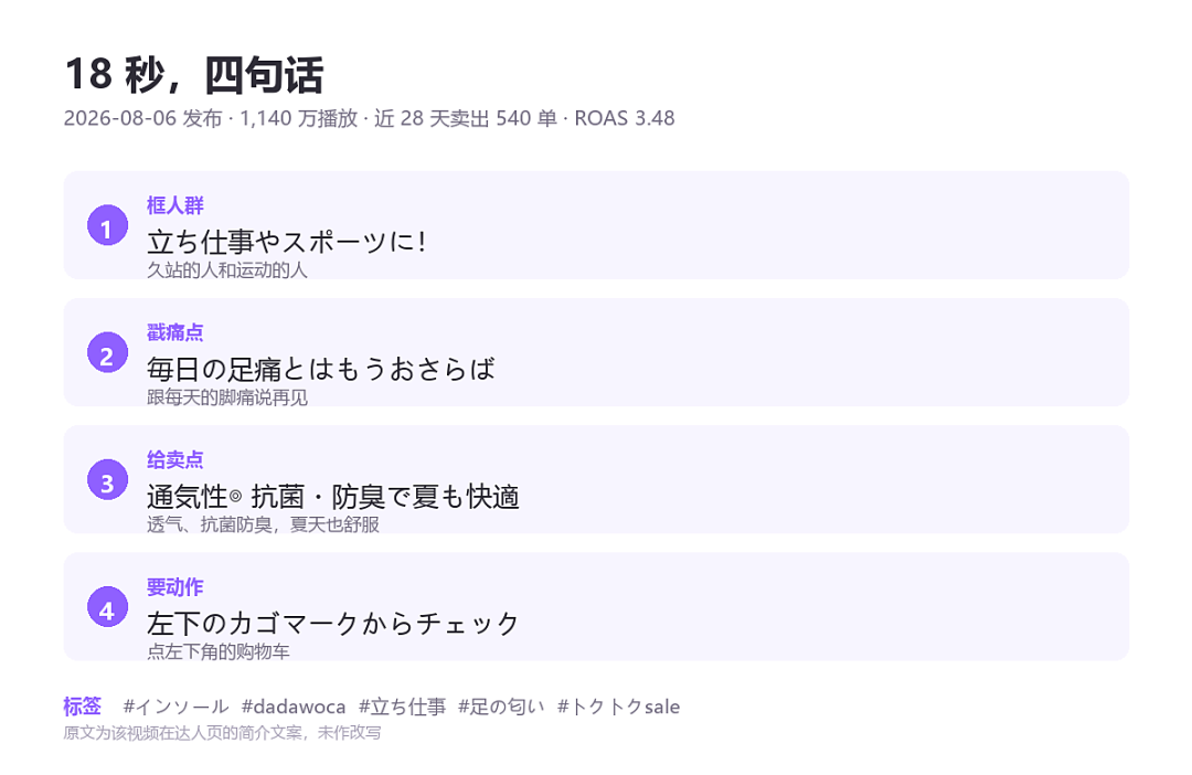 762円的鞋垫，卖成TikTok日本鞋靴第一