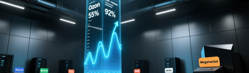 2026年一季度莫斯科电商流量分化：Ozon增92%占比达55%