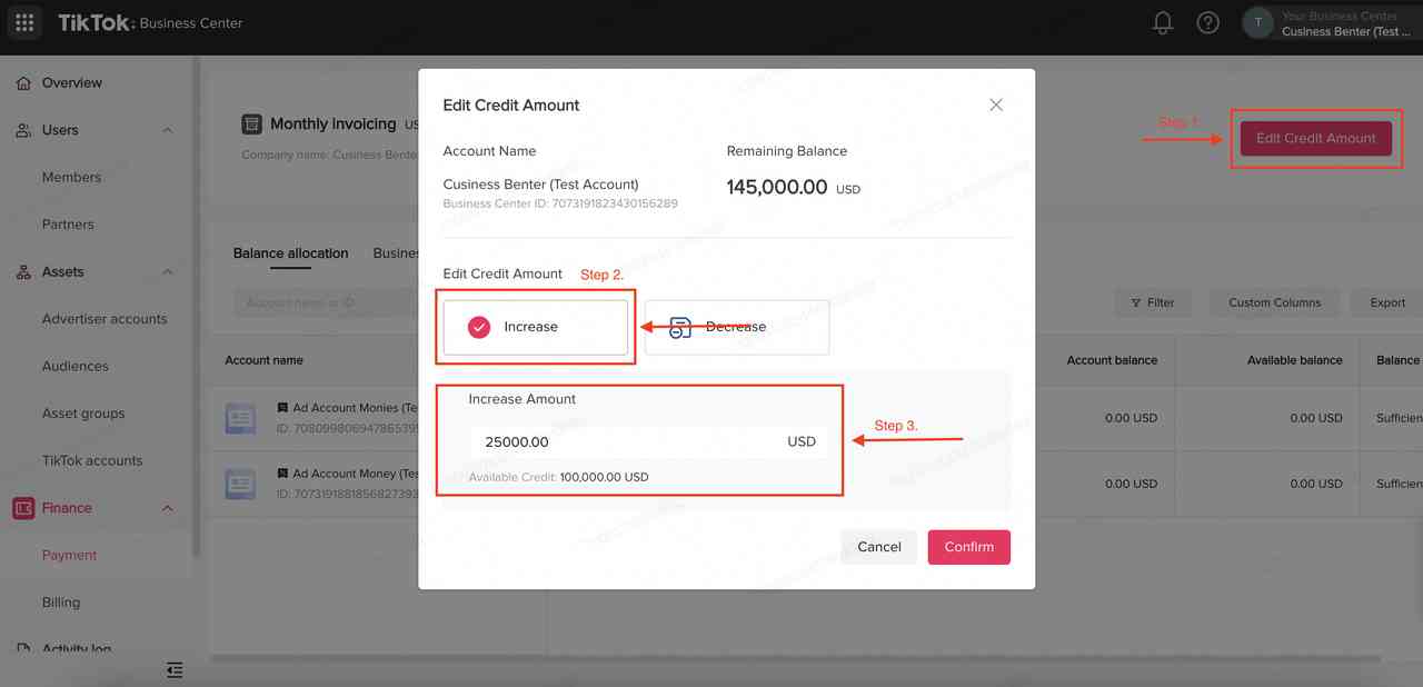 How to Use Credit Line Funds-Method1-image1