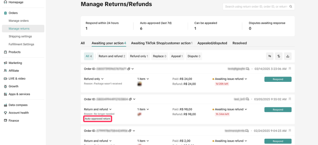 TikTok Shop印尼售后请求全攻略:仅退款/退货和退款/重新发货/货物交换4种售后方式处理流程详解