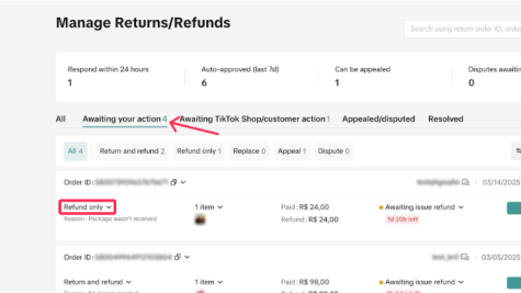 TikTok Shop印尼售后请求全攻略：仅退款/退货和退款/重新发货/货物交换4种售后方式处理流程详解