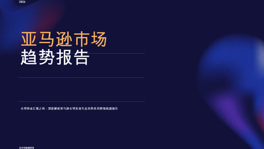 2026年亚马逊市场趋势报告