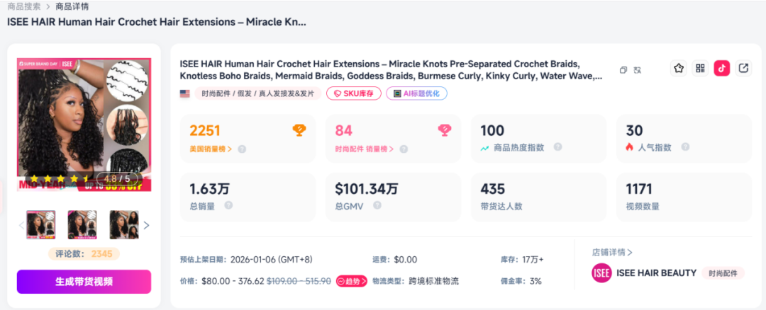 每2秒一个海外订单，它为何成为TikTok的“顶流”？