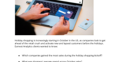 2024年美国假日季早期销售报告