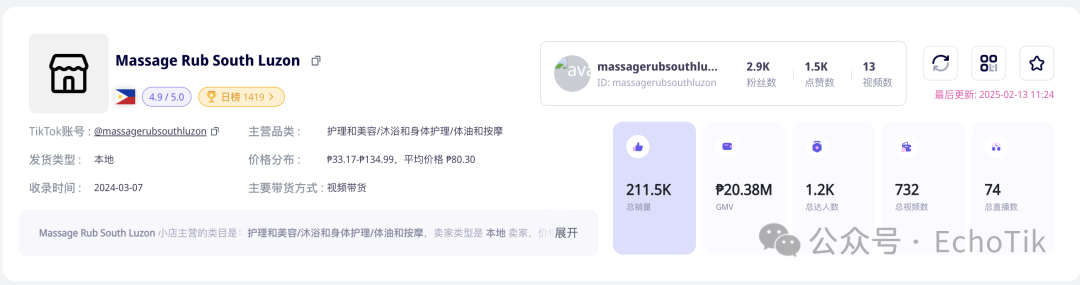 单品爆卖15万个！spa按摩膏在菲律宾TikTok热销